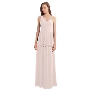 Bill Levkoff Bridesmaid Dress Style 1128 Petal Pink Chiffon Gown